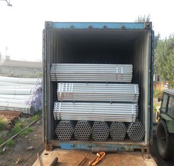 S235JR hot dipped galvanized steel tube