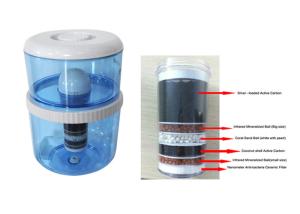 Quality 6 Stage Filtration Mineral Pot Water Filter , Mineral Water Purifier For Home wholesale