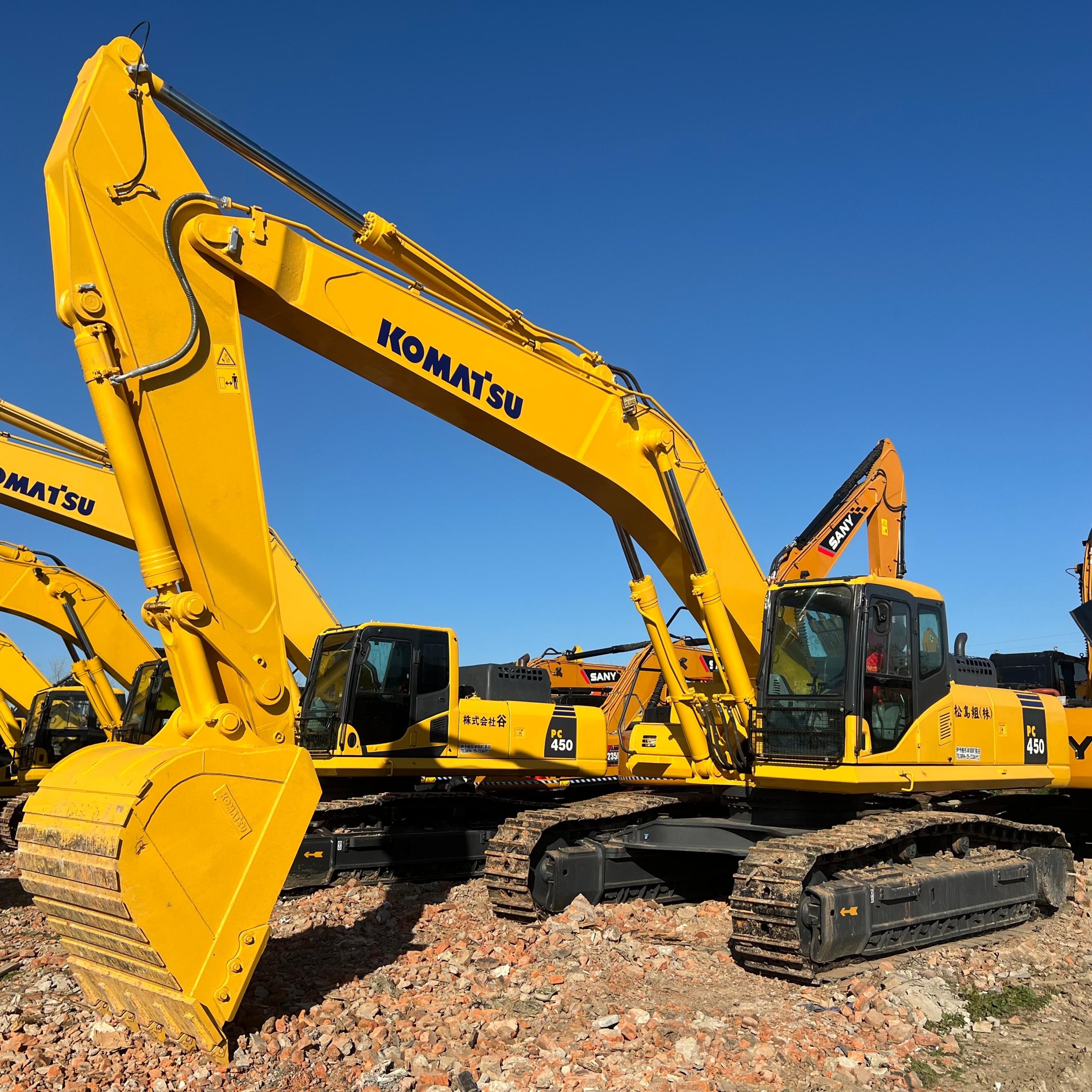 45 Ton Heavy Equippment Machine Used Komatsu PC450-7 Backhoe Excavator