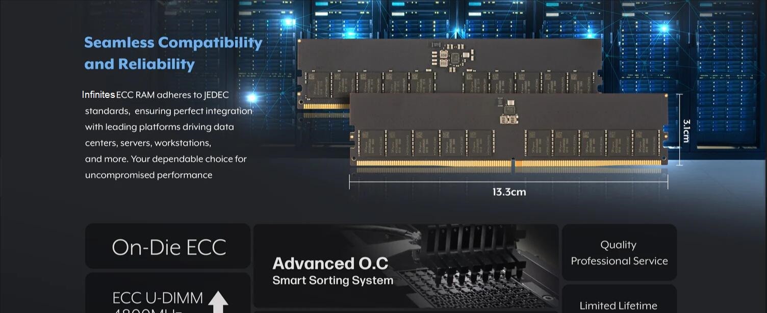 Desktop U-DIMM 5200MHz 16GB DDR5 Memory Module High Performance