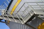 Strong FRP Railing Systems Construction Site Fiberglass Staircase Railing