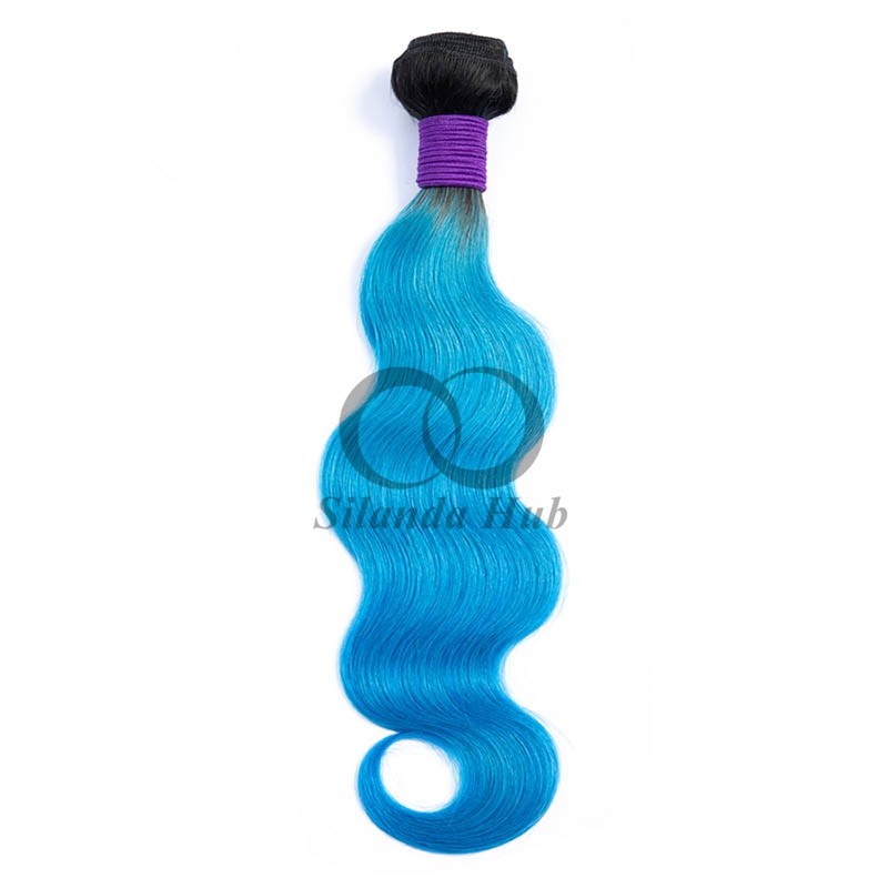 #T1B/Blue Body Wave Remy Human Hair Bundles Sew In Weave Bundles Brazilian Bundle Deals