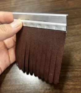 Quality Industrial Custom Aluminum Alloy Base Emery Cloth Sandpaper Strip For Furniture Polishing wholesale