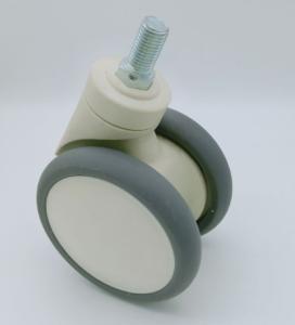 Quality medical caster with threaded stem 5 inch wholesale