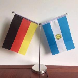 Quality All Country National Flag Stand For Table 20*30cm 100% Polyester wholesale