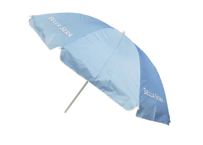 Advertising Windproof UV Beach Umbrella Standard Size Custom Printing
