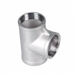 SS304 Stainless Steel Equal Tee Casting Steel Parts For Pipe Fittings