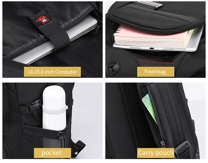 Computer Interlayer Oxford Waterproof Backpack Multifunctional 70l Travel Backpack