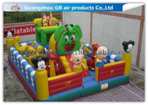 Quality Kids Inflatable Amusement Park Equipment , Inflatable Fun City For Toddlers wholesale