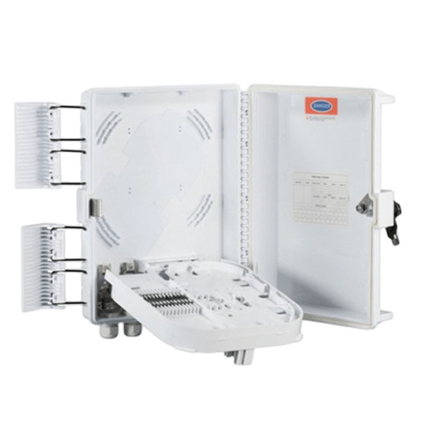 16Port Fiber Optic Terminal Box SC/LC/ST/FC LGX PLC SM/MM Wall-Mount