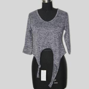 Quality Slim Fit Womens Yoga Shirts , Quick Dry All Size Yoga Workout Shirts wholesale