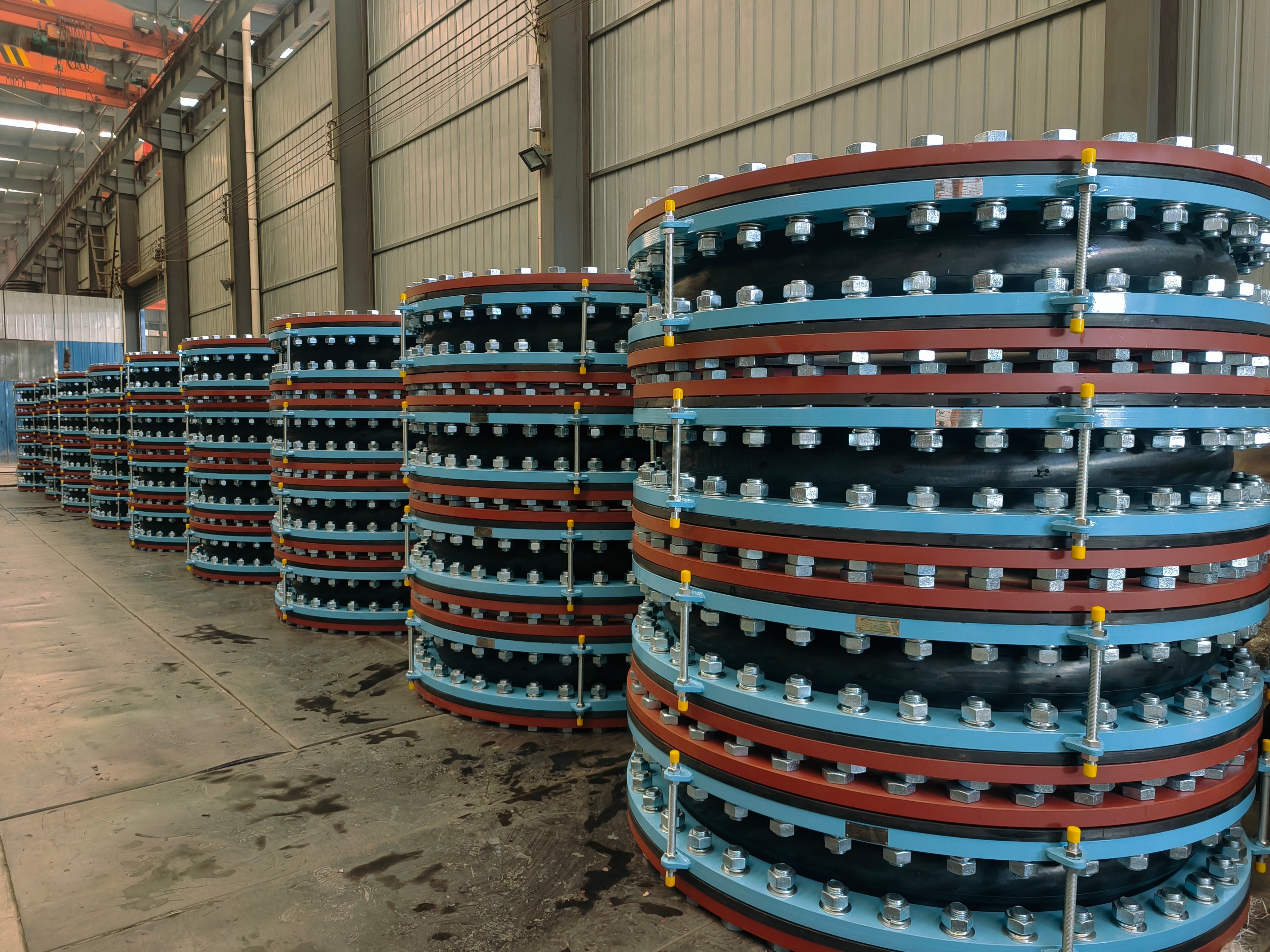 Fully Sealed Rubber Soft Connection Anti Slip Belt Limit Pull Rod Expansion Joint With Rubber