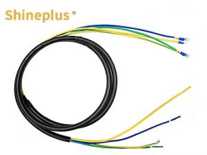 Quality Insulated High Temperature Resistant Radiation Proof Motor Power Supply Harness 4*2.5mm2 Black 1500mm wholesale