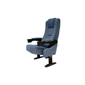 Quality Blue Grey Colour Wear Resistant PP Armrest Single Theater Chairs wholesale