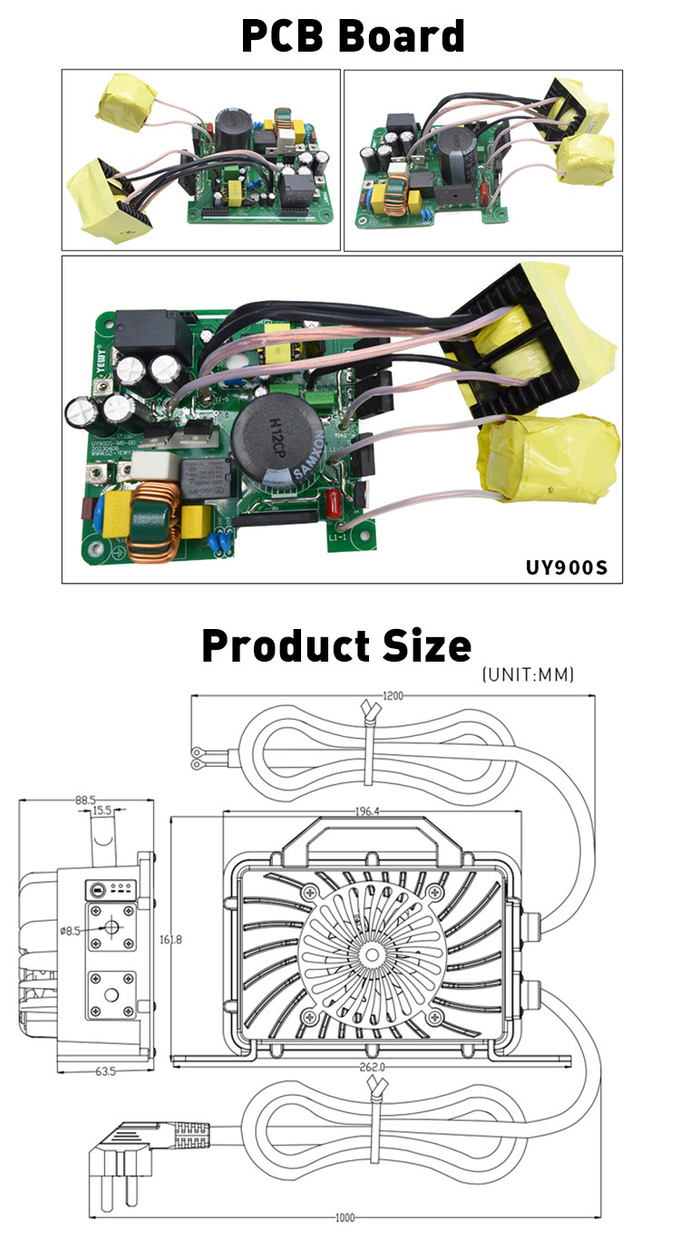 48v & 36V 13A Waterproof Battery Charger Lifepo4 For Golf Car