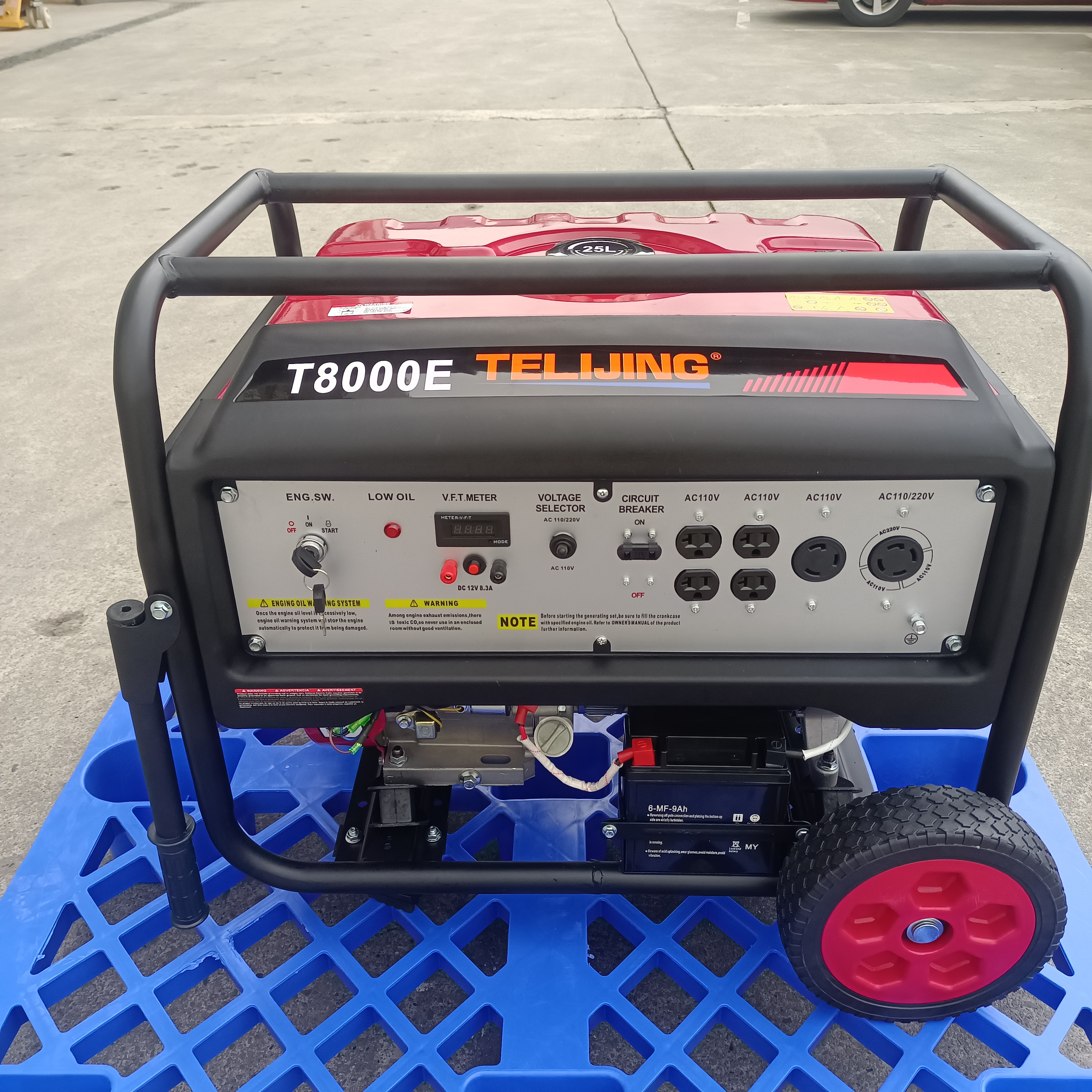 OEM 's Best Choice 6.5KW Gasoline Generator with Recoil Start and 230V Rated Voltage