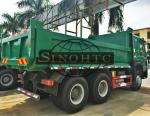 U Shape 12 - 20 Cubic Tipper Truck , 3 Axle 20 - 30 Ton Dump Truck LHD Steering