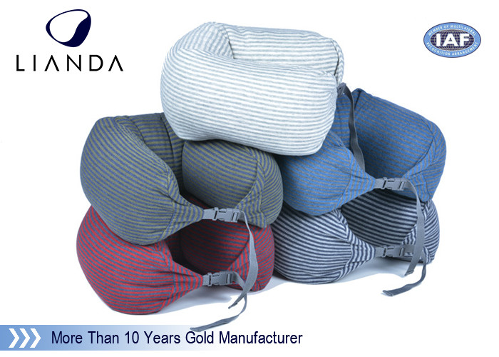 Gray Microbeads Car Neck Rest Pillow With Lycra Cover , 100% Polyester Materials