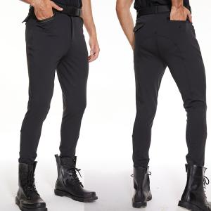 Quality Black High Waisted Jodhpurs Breeches Horse Riding Pants For Male 320gsm wholesale
