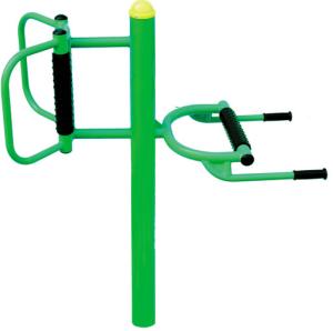 Quality outdoor fitness equipments steel based zinc powder coating back and waist massager OK-A03 wholesale