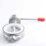 Sanitary Stainless Steel SS304/316L Weld Connection Manual Butterfly Valve D71X
