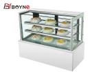 Three Layer Marble Base Cake Showcase Chiller For Restaurant