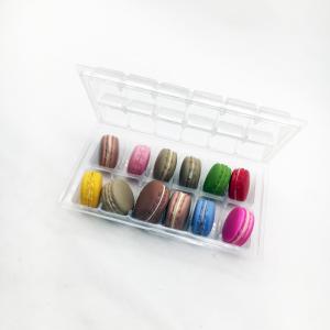 Quality 12 cells plastic macaron tray clamshell packaging wholesale