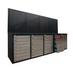 Stainless Steel Handles 72in Orange Tool Cabinet with Tools Heavy Duty Cabinet