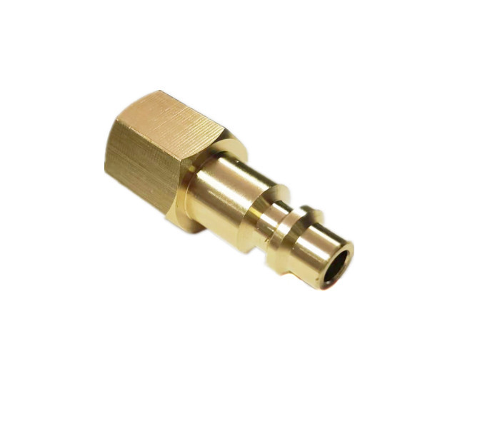 1/4 In. NPT IM Brass Female Plug For Connecting Air Tools