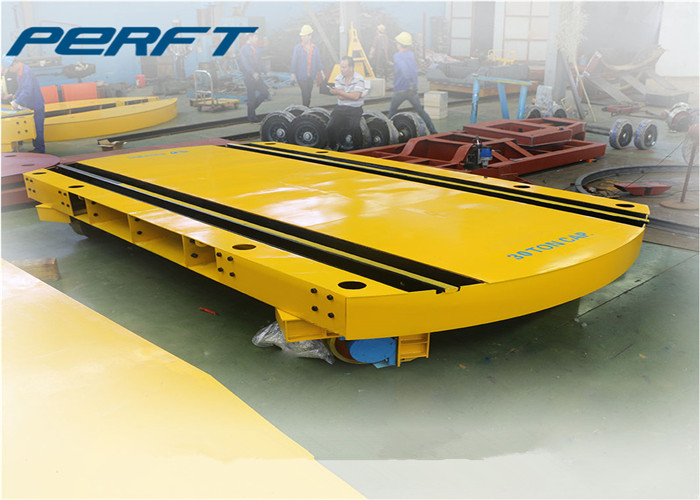 Automatic Battery Operated Rail Transfer Cart with Rail Guided Vehicle System 