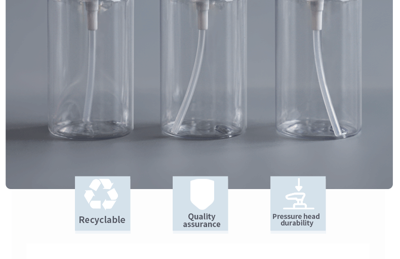 Recyclable 40ml Alcohol Transparent PET Spray Bottle 73*34mm