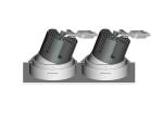 2*10W High Efficiency Double Head 190 Degree AdjustableLed Spotlight