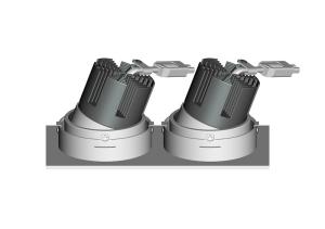 Quality 2*10W High Efficiency Double Head 190 Degree AdjustableLed Spotlight wholesale