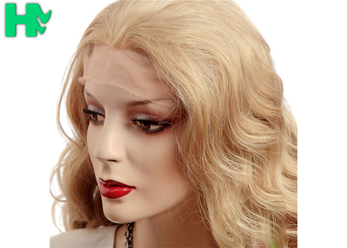 Fashion Prom Charming Curly Long Synthetic Wigs Blonde Hair Color