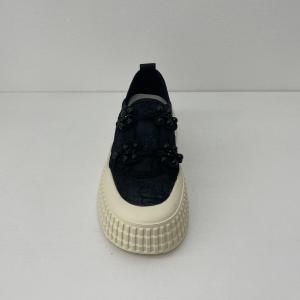 Quality Casual Women Black Espadrilles Mid Top Black Designer Espadrilles wholesale