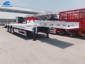 Quality Automatic Welding FUWA Axle 50T Low Bed Semi Trailer wholesale