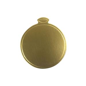 Quality Round Dessert Display Tray Mini Gold Paper Cake Plates wholesale