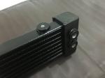 Aluminum tube fin oil cooler for motorcycle aftermarket engine cooling