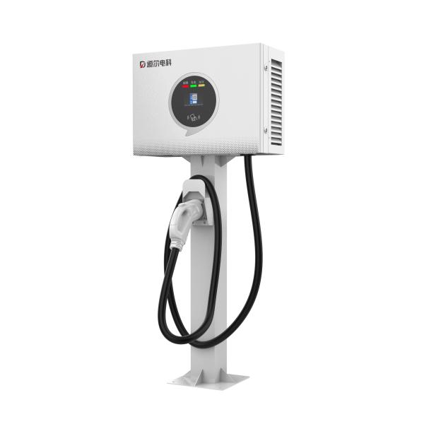 GBT 30 kW EV Charger Wall-mounted Type 3Phase White OEM LOGO Charging Pile China
