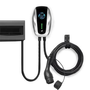 Quality 4.3'' Color Screen 32A Type 2 Wall Mounted EV Charger 7KW wholesale