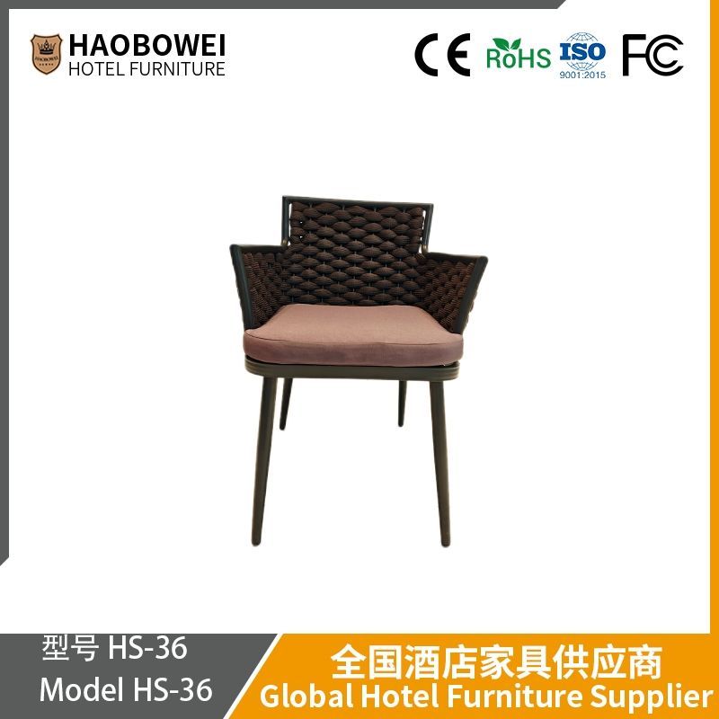 Outdoor Wicker Sofa Chair Nordic Solid Wood Open Air Balcony Garden Outdoor Waterproof Wicker Sofa Patio Furniture