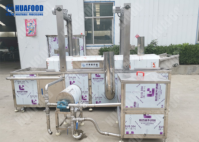 Onion Plantain Chips Snack Food Processing Machinery 48kw Power Adjustable Temperature