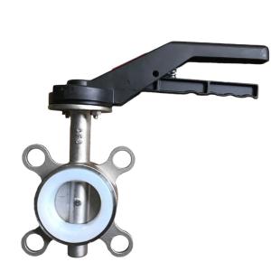 Quality Sanitary Stainless Steel Pipe Fittings BUTTERFLY Structure Wafer Type Butterfly Valve wholesale