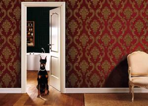 Quality Eco - Friendly Classial Embossed Washable Vinyl Wallpaper With European Style wholesale