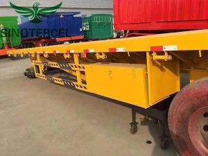 Quality 315 80R22.5 Flat Bed Trailer Full Trailer 20 Ton High Tensile Low Alloy wholesale