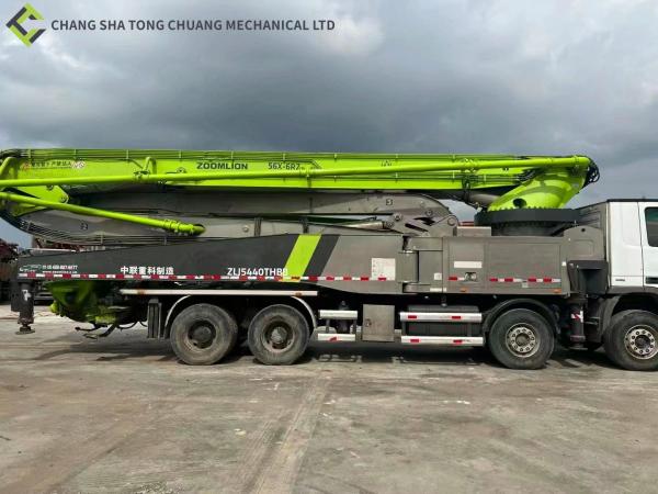 In 2017 Zoomlion Green Remanufactured Used Concrete Boom Pump Truck 56M