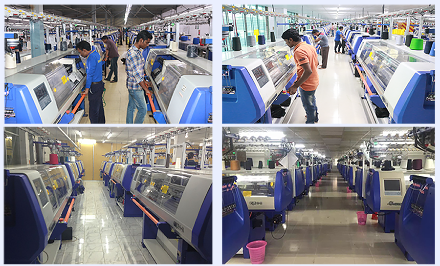 Football Double System 7G Scarf Making Machine