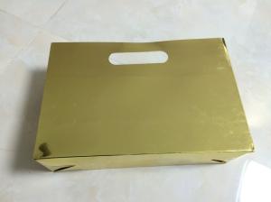 Quality Gold foiled printing customized shopping paper bag with die cut handle wholesale