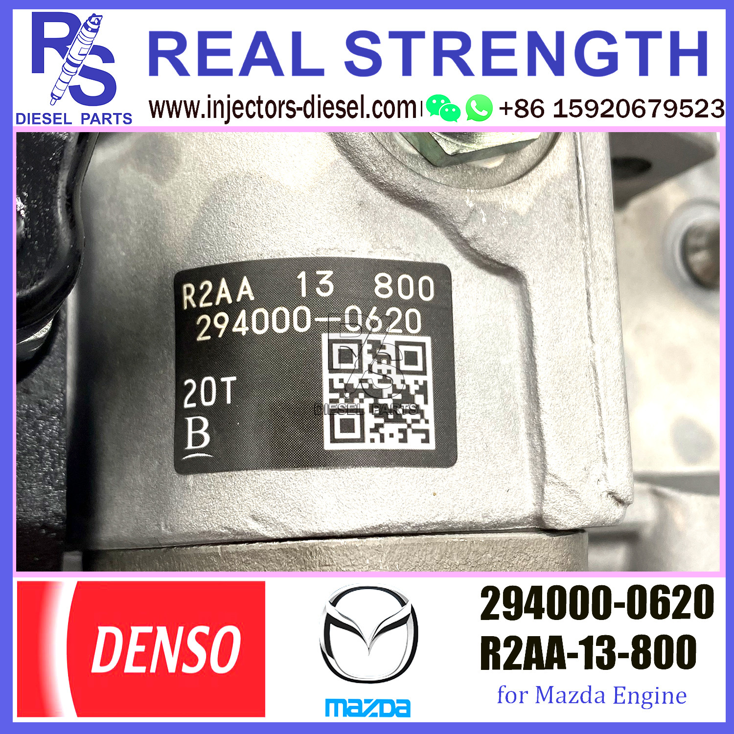 DENSO 294000-0620 R2AA-13-800 Common Rail Diesel Pump 294000-0620 for Mazda engine R2AA13800