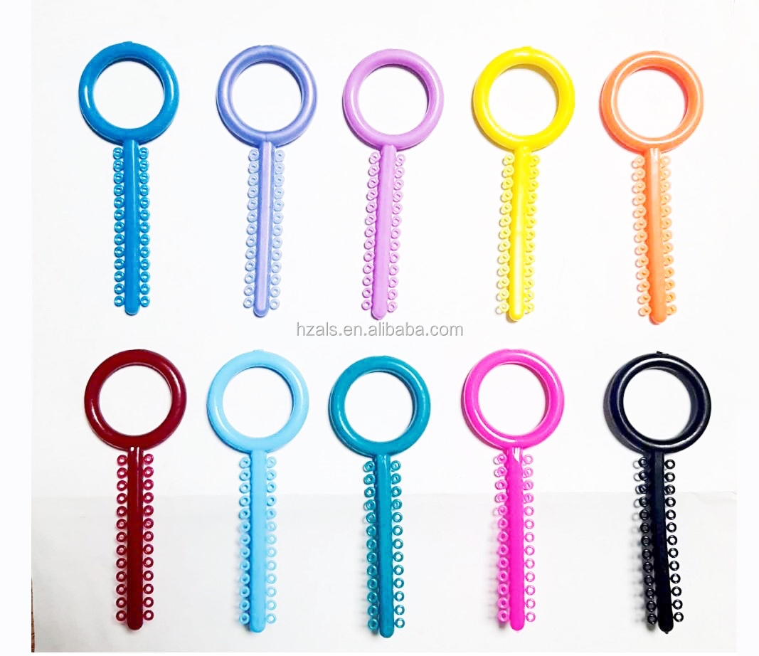ALS Dental Medical Elastics Orthodontics Orthodontic Ligatures Ties 1040pcs/pk CERTIFICATE ISO Pack 1000pcs/pack